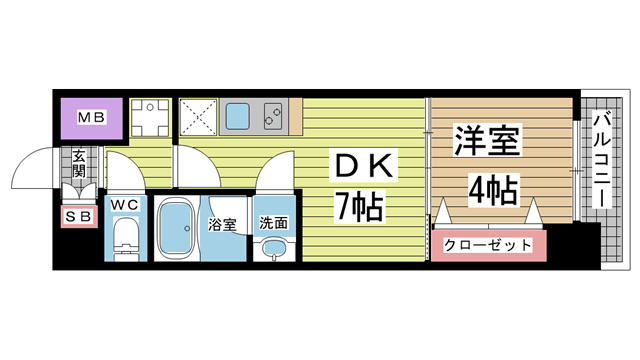 プレジオ神戸WEST 1203|神戸市兵庫区三川口町(JR山陽本線兵庫駅)のマンション間取 プレジオ神戸WEST 1203|神戸市兵庫区三川口町(JR山陽本線兵庫駅)のマンション間取