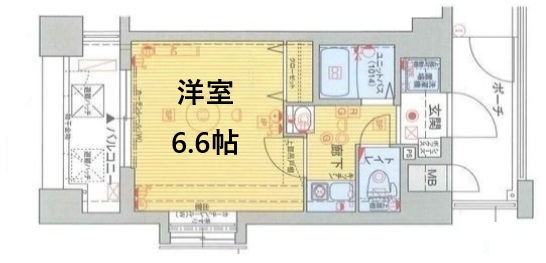 エステムコート新神戸エリタージュ 501|神戸市中央区生田町(JR東海道本線(近畿)三ノ宮駅)のマンション間取 エステムコート新神戸エリタージュ 501|神戸市中央区生田町(JR東海道本線(近畿)三ノ宮駅)のマンション間取