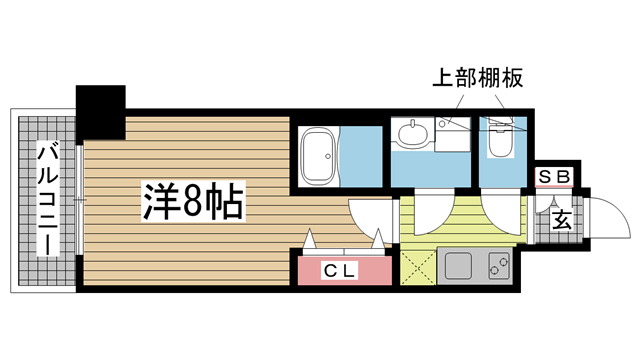 レジデンス神戸ヴェルノ 1303|神戸市兵庫区荒田町(神戸市営地下鉄線湊川公園駅)のマンション間取 レジデンス神戸ヴェルノ 1303|神戸市兵庫区荒田町(神戸市営地下鉄線湊川公園駅)のマンション間取