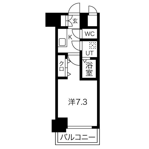 レジュールアッシュ神戸グランフィール 303|神戸市長田区大橋町(JR山陽本線新長田駅)のマンション間取 レジュールアッシュ神戸グランフィール 303|神戸市長田区大橋町(JR山陽本線新長田駅)のマンション間取
