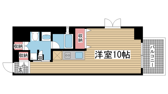 レジディア神戸磯上 1209|神戸市中央区磯上通(JR東海道本線(近畿)三ノ宮駅)のマンション間取 レジディア神戸磯上 1209|神戸市中央区磯上通(JR東海道本線(近畿)三ノ宮駅)のマンション間取