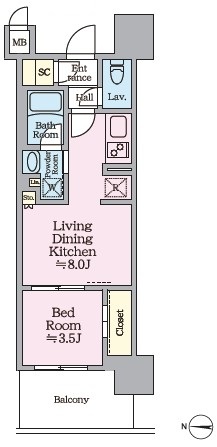 リビオシティ神戸名谷 811|神戸市須磨区西落合(神戸市営地下鉄線名谷駅)のマンション間取 リビオシティ神戸名谷 811|神戸市須磨区西落合(神戸市営地下鉄線名谷駅)のマンション間取