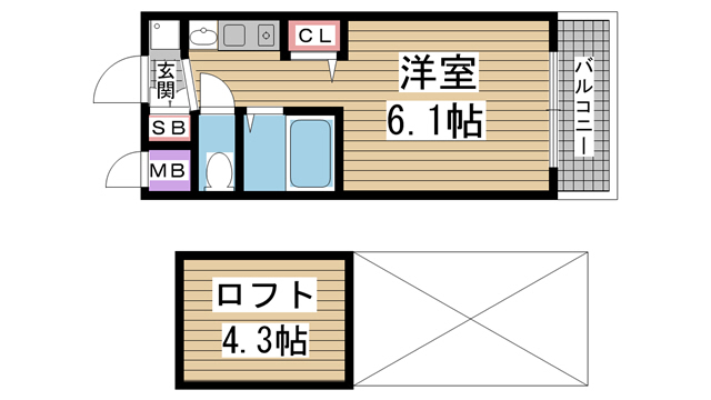 エステムコート三宮EASTポルトマーレ 302|神戸市中央区脇浜町(JR東海道本線(近畿)三ノ宮駅)のマンション間取 エステムコート三宮EASTポルトマーレ 302|神戸市中央区脇浜町(JR東海道本線(近畿)三ノ宮駅)のマンション間取