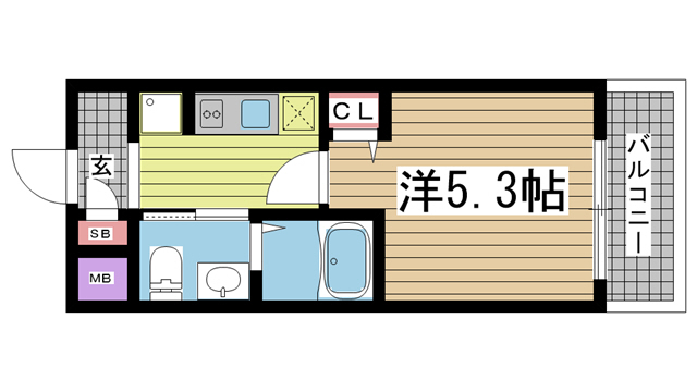 エスリード神戸WEST 302|神戸市兵庫区駅南通(JR山陽本線兵庫駅)のマンション間取 エスリード神戸WEST 302|神戸市兵庫区駅南通(JR山陽本線兵庫駅)のマンション間取
