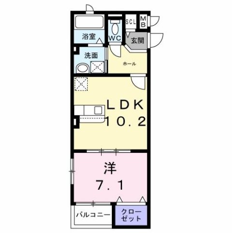 ヴェルナール赤羽 303|神戸市西区伊川谷町潤和(JR山陽本線明石駅)のアパート間取 ヴェルナール赤羽 303|神戸市西区伊川谷町潤和(JR山陽本線明石駅)のアパート間取