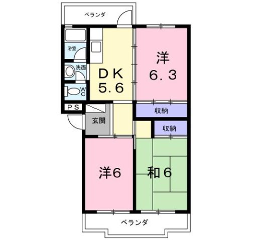 第一コーポ学苑 303|明石市貴崎(JR山陽本線西明石駅)のマンション間取 第一コーポ学苑 303|明石市貴崎(JR山陽本線西明石駅)のマンション間取