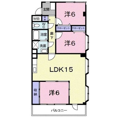 ライツェント浜芦屋 301|芦屋市浜芦屋町(阪神本線芦屋駅)のマンション間取 ライツェント浜芦屋 301|芦屋市浜芦屋町(阪神本線芦屋駅)のマンション間取