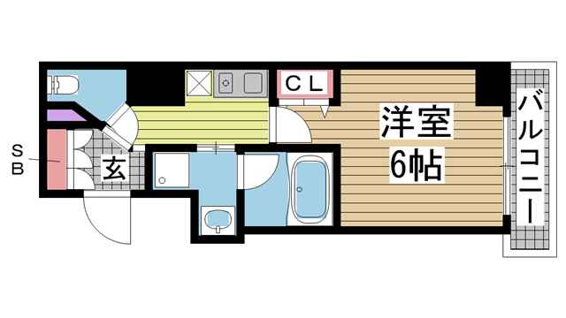 KAISEI神戸海岸通 403|神戸市中央区栄町通(JR東海道本線(近畿)元町駅)のマンション間取 KAISEI神戸海岸通 403|神戸市中央区栄町通(JR東海道本線(近畿)元町駅)のマンション間取