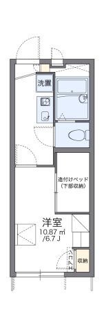 レオパレス堀田 105|神戸市西区伊川谷町有瀬(JR山陽本線明石駅)のアパート間取 レオパレス堀田 105|神戸市西区伊川谷町有瀬(JR山陽本線明石駅)のアパート間取