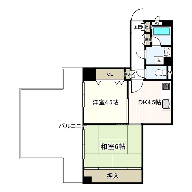 ライオンズマンション西江井ヶ島 102|明石市大久保町西島(山陽電鉄線西江井ヶ島駅)のマンション間取 ライオンズマンション西江井ヶ島 102|明石市大久保町西島(山陽電鉄線西江井ヶ島駅)のマンション間取