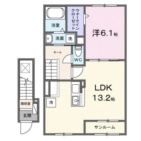 グリーンサイド 204|西宮市東鳴尾町(阪神武庫川線東鳴尾駅)のアパート間取 グリーンサイド 204|西宮市東鳴尾町(阪神武庫川線東鳴尾駅)のアパート間取
