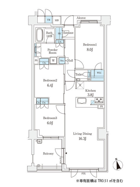 パークシュロス芦屋 402|芦屋市朝日ケ丘町(阪急神戸線芦屋川駅)のマンション間取 パークシュロス芦屋 402|芦屋市朝日ケ丘町(阪急神戸線芦屋川駅)のマンション間取