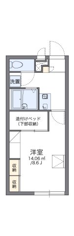 レオパレスBOSHUKE大久保 102|神戸市西区岩岡町西脇(JR山陽本線大久保駅)のアパート間取 レオパレスBOSHUKE大久保 102|神戸市西区岩岡町西脇(JR山陽本線大久保駅)のアパート間取