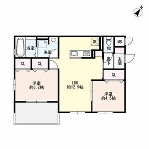 ブル・マリーノ衣掛 00101|神戸市須磨区衣掛町(JR山陽本線須磨海浜公園駅)のアパート間取 ブル・マリーノ衣掛 00101|神戸市須磨区衣掛町(JR山陽本線須磨海浜公園駅)のアパート間取