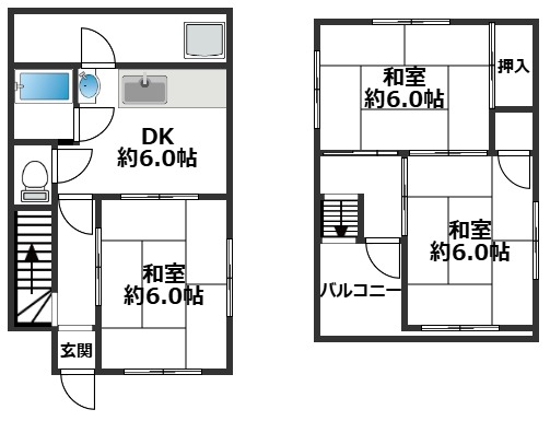 東藤江1丁目 戸建 7-27|明石市東藤江(JR山陽本線西明石駅)の貸家間取 東藤江1丁目 戸建 7-27|明石市東藤江(JR山陽本線西明石駅)の貸家間取