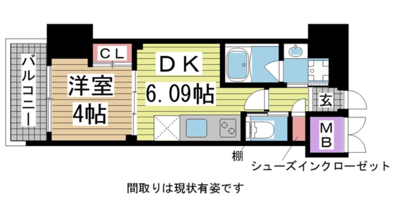 プレジオ日暮通 1102|神戸市中央区日暮通(JR東海道本線(近畿)三ノ宮駅)のマンション間取 プレジオ日暮通 1102|神戸市中央区日暮通(JR東海道本線(近畿)三ノ宮駅)のマンション間取
