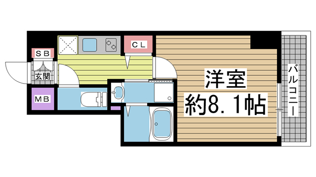 レジデンス三宮東グルーブ 402|神戸市中央区南本町通(JR東海道本線(近畿)三ノ宮駅)のマンション間取 レジデンス三宮東グルーブ 402|神戸市中央区南本町通(JR東海道本線(近畿)三ノ宮駅)のマンション間取