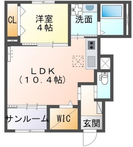 アルバ西岡本 101|神戸市東灘区西岡本(阪急神戸線岡本駅)のアパート間取 アルバ西岡本 101|神戸市東灘区西岡本(阪急神戸線岡本駅)のアパート間取