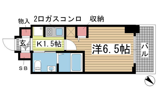 エステムコート神戸ハーバーランド前Ⅴアクア 1011|神戸市兵庫区湊町(JR東海道本線(近畿)神戸駅)のマンション間取 エステムコート神戸ハーバーランド前Ⅴアクア 1011|神戸市兵庫区湊町(JR東海道本線(近畿)神戸駅)のマンション間取