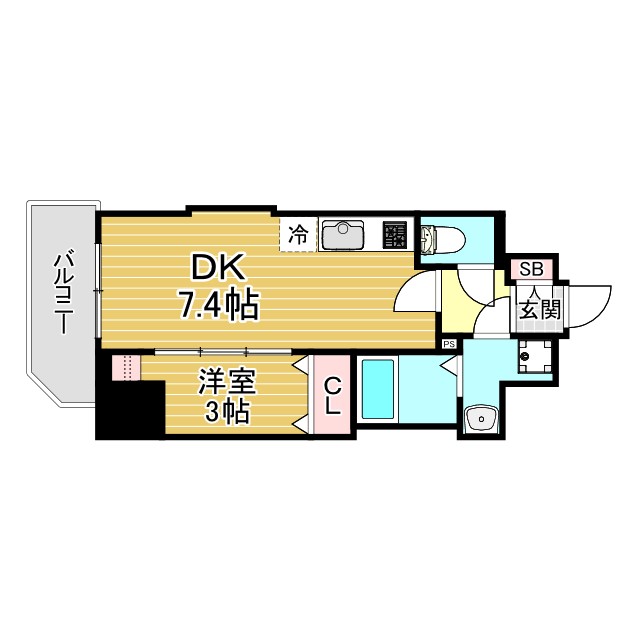 SDグランツ神戸ハーバーシティ 201|神戸市兵庫区新開地(JR東海道本線(近畿)神戸駅)のマンション間取 SDグランツ神戸ハーバーシティ 201|神戸市兵庫区新開地(JR東海道本線(近畿)神戸駅)のマンション間取
