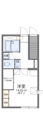 レオパレス藤原台 101|神戸市北区藤原台中町(神戸電鉄三田線岡場駅)のアパート間取 レオパレス藤原台 101|神戸市北区藤原台中町(神戸電鉄三田線岡場駅)のアパート間取
