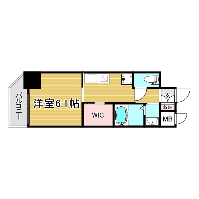 CREST TAPP 神戸三宮 902|神戸市中央区二宮町(JR東海道本線(近畿)三ノ宮駅)のマンション間取 CREST TAPP 神戸三宮 902|神戸市中央区二宮町(JR東海道本線(近畿)三ノ宮駅)のマンション間取