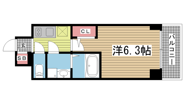 エスリードザ・ランドマーク神戸 1207|神戸市兵庫区西多聞通(JR東海道本線(近畿)神戸駅)のマンション間取 エスリードザ・ランドマーク神戸 1207|神戸市兵庫区西多聞通(JR東海道本線(近畿)神戸駅)のマンション間取