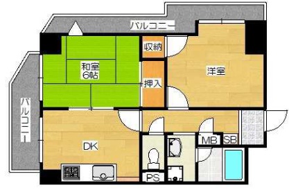 サンライズ壱番館 302|神戸市中央区生田町(JR東海道本線(近畿)三ノ宮駅)のマンション間取 サンライズ壱番館 302|神戸市中央区生田町(JR東海道本線(近畿)三ノ宮駅)のマンション間取