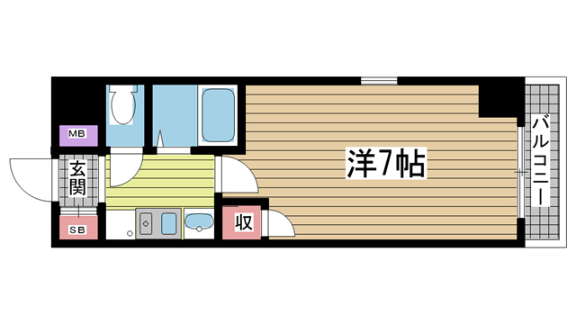 エステムコート新神戸エリタージュ 1013|神戸市中央区生田町(JR東海道本線(近畿)三ノ宮駅)のマンション間取 エステムコート新神戸エリタージュ 1013|神戸市中央区生田町(JR東海道本線(近畿)三ノ宮駅)のマンション間取