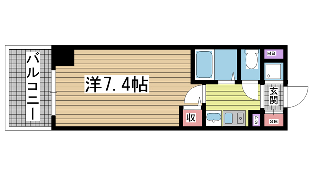 エステムコート新神戸エリタージュ 214|神戸市中央区生田町(JR東海道本線(近畿)三ノ宮駅)のマンション間取 エステムコート新神戸エリタージュ 214|神戸市中央区生田町(JR東海道本線(近畿)三ノ宮駅)のマンション間取