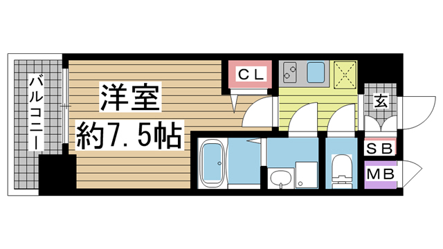 セオリー神戸グルーブ 502|神戸市中央区日暮通(JR東海道本線(近畿)三ノ宮駅)のマンション間取 セオリー神戸グルーブ 502|神戸市中央区日暮通(JR東海道本線(近畿)三ノ宮駅)のマンション間取