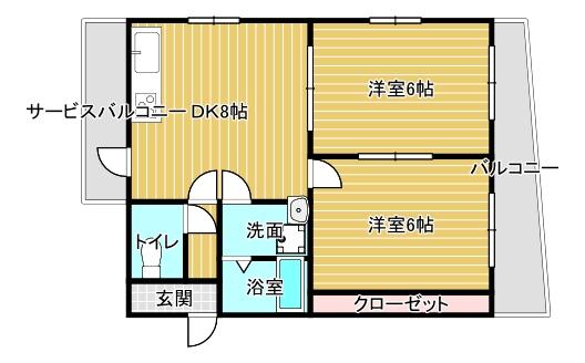 須磨の浦ビューハイツ 303|神戸市須磨区須磨浦通(山陽電鉄線山陽須磨駅)のマンション間取 須磨の浦ビューハイツ 303|神戸市須磨区須磨浦通(山陽電鉄線山陽須磨駅)のマンション間取