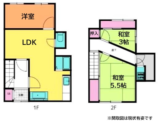 城内通4丁目貸家 1-2F|神戸市灘区城内通(阪急神戸線王子公園駅)の貸家間取 城内通4丁目貸家 1-2F|神戸市灘区城内通(阪急神戸線王子公園駅)の貸家間取