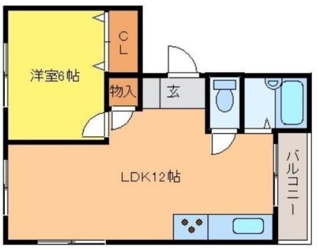 ボシュケ六甲 201|神戸市灘区楠丘町(阪急神戸線御影駅)のマンション間取 ボシュケ六甲 201|神戸市灘区楠丘町(阪急神戸線御影駅)のマンション間取