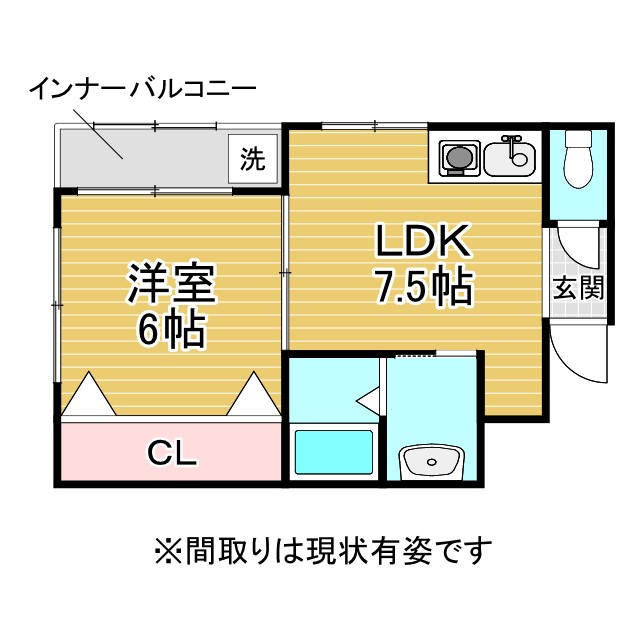 サンビルダー大日通 2F南|神戸市中央区大日通(JR東海道本線(近畿)灘駅)のマンション間取 サンビルダー大日通 2F南|神戸市中央区大日通(JR東海道本線(近畿)灘駅)のマンション間取