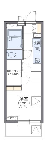 レオパレス高尾Ⅲ 405|尼崎市大島(阪神本線武庫川駅)のマンション間取 レオパレス高尾Ⅲ 405|尼崎市大島(阪神本線武庫川駅)のマンション間取
