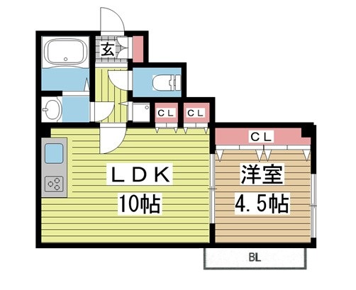 サンビルダー神戸山ノ手 302|神戸市中央区坂口通(阪急神戸線春日野道駅)のマンション間取 サンビルダー神戸山ノ手 302|神戸市中央区坂口通(阪急神戸線春日野道駅)のマンション間取
