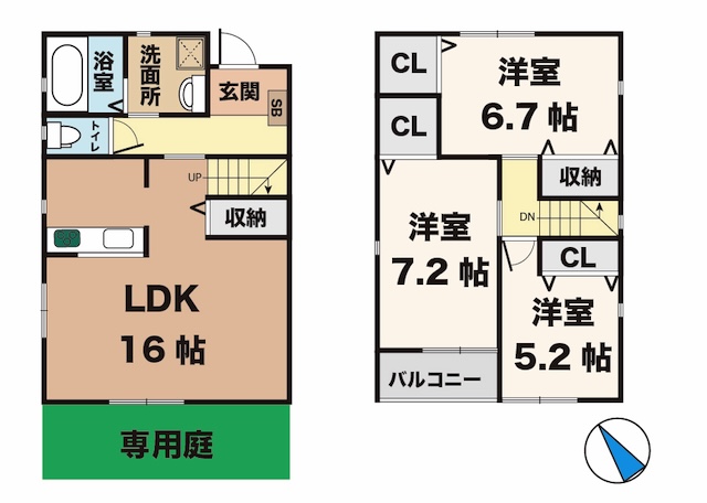 レリアコート A|神戸市西区竜が岡(JR山陽本線大久保駅)の貸家間取 レリアコート A|神戸市西区竜が岡(JR山陽本線大久保駅)の貸家間取