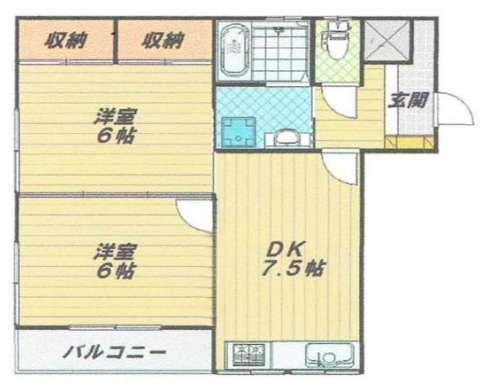 ダイヤハイツ板宿 202|神戸市須磨区菊池町(山陽電鉄線板宿駅)のマンション間取 ダイヤハイツ板宿 202|神戸市須磨区菊池町(山陽電鉄線板宿駅)のマンション間取