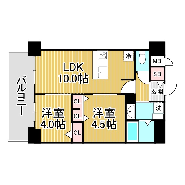 アドバンス神戸パーチェ 812|神戸市長田区二番町(神戸高速線高速長田駅)のマンション間取 アドバンス神戸パーチェ 812|神戸市長田区二番町(神戸高速線高速長田駅)のマンション間取