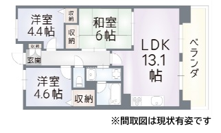 アプリーレ垂水 505|神戸市垂水区高丸(JR山陽本線垂水駅)のマンション間取 アプリーレ垂水 505|神戸市垂水区高丸(JR山陽本線垂水駅)のマンション間取