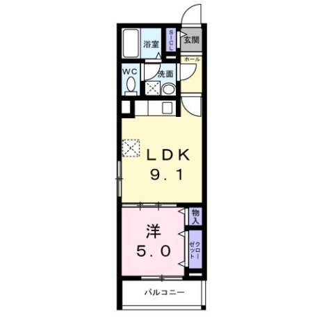 ヒカルサ尼崎栗山町 304|尼崎市栗山町(阪急神戸線塚口駅)のアパート間取 ヒカルサ尼崎栗山町 304|尼崎市栗山町(阪急神戸線塚口駅)のアパート間取