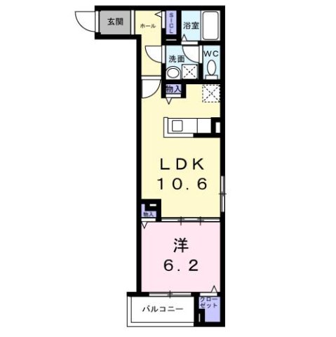ヒカルサ尼崎栗山町 302|尼崎市栗山町(阪急神戸線塚口駅)のアパート間取 ヒカルサ尼崎栗山町 302|尼崎市栗山町(阪急神戸線塚口駅)のアパート間取