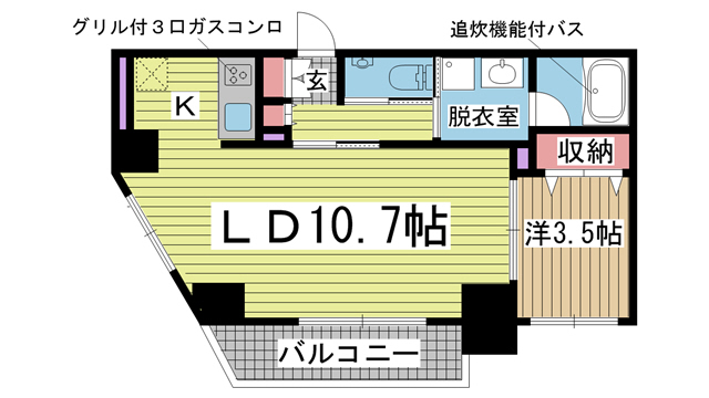 STELLA LUCE北野坂 602|神戸市中央区中山手通(JR東海道本線(近畿)三ノ宮駅)のマンション間取 STELLA LUCE北野坂 602|神戸市中央区中山手通(JR東海道本線(近畿)三ノ宮駅)のマンション間取