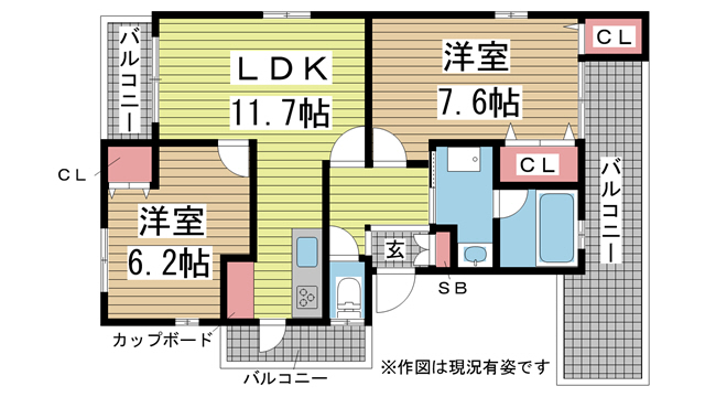 リフュージュ本山 301|神戸市東灘区田中町(JR東海道本線(近畿)摂津本山駅)のマンション間取 リフュージュ本山 301|神戸市東灘区田中町(JR東海道本線(近畿)摂津本山駅)のマンション間取