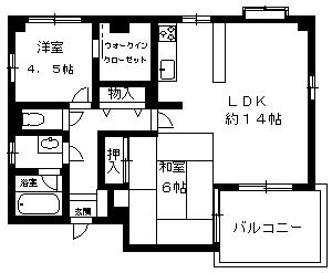 シュロス板宿 503|神戸市須磨区前池町(山陽電鉄線板宿駅)のマンション間取 シュロス板宿 503|神戸市須磨区前池町(山陽電鉄線板宿駅)のマンション間取