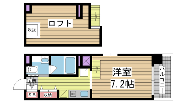 サンコーグランフーテージ 702|神戸市灘区神前町(阪急神戸線六甲駅)のマンション間取 サンコーグランフーテージ 702|神戸市灘区神前町(阪急神戸線六甲駅)のマンション間取