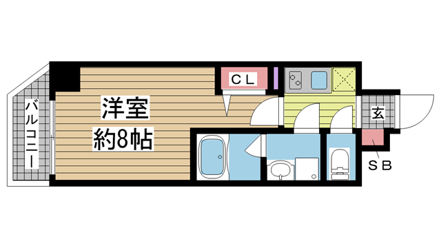 ル・パルトネール三宮東 301|神戸市中央区筒井町(阪急神戸線春日野道駅)のマンション間取 ル・パルトネール三宮東 301|神戸市中央区筒井町(阪急神戸線春日野道駅)のマンション間取