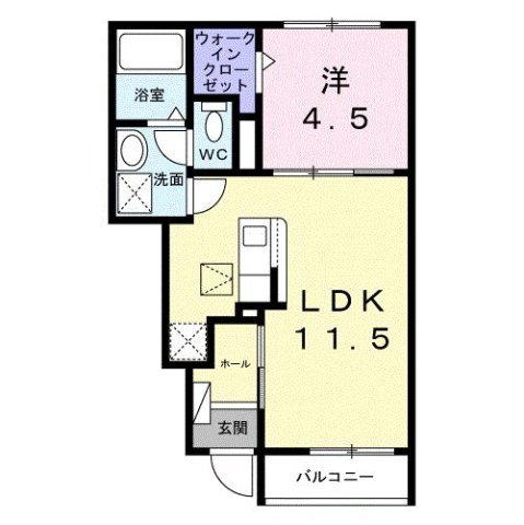 グリーンサイド 104|西宮市東鳴尾町(阪神武庫川線東鳴尾駅)のアパート間取 グリーンサイド 104|西宮市東鳴尾町(阪神武庫川線東鳴尾駅)のアパート間取