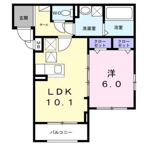 ラ・コリーヌ今福Z 102|尼崎市今福(阪神本線杭瀬駅)のアパート間取 ラ・コリーヌ今福Z 102|尼崎市今福(阪神本線杭瀬駅)のアパート間取